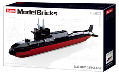 Image de Sluban, blocs de construction M38-B0703, modèles de véhicules, maquettes, sous-marins stratégiques