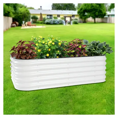 Produktbild von Hochbeet Pflanzkübel Blumenkasten 195x60x43cm Metall Gartenbeet Pflanzkasten für Gemüse, Obst und Kräuter