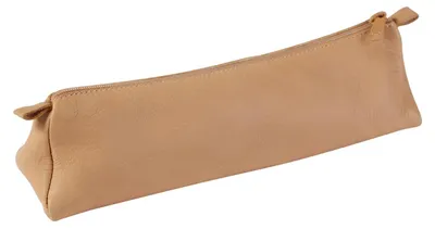 Image de Clairefontaine 8302C Clairefontaine Schlamper-Etui, trapezförmig, Naturleder