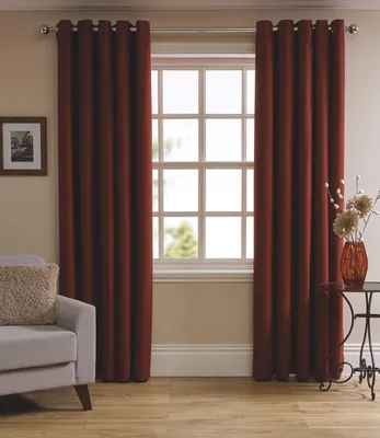 Gardine Visgraat Oogje 100% Polyester 66x54 cm Rot