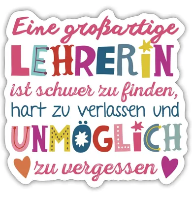 Produktbild von Spreadshirt Großartige Lehrerin Abschiedsgeschenk Sticker Aufkleber, 10 x 10 cm, Mattweiß