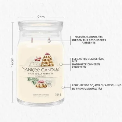 Produktbild von Yankee Candle 1721016E, Zylinder, Vanillefarbe, 90 h, 1 Stück(e)