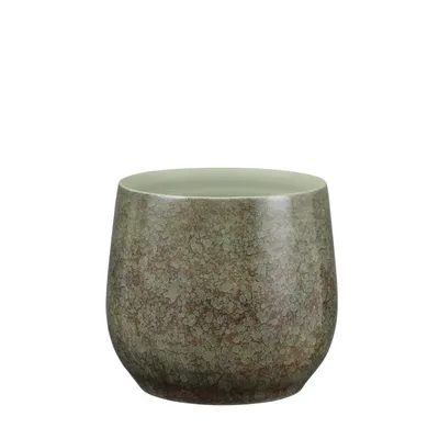 Produktbild von Mica Decorations Oliver Blumentopf - H26 x Ø29 cm - Terrakotta - Grün
