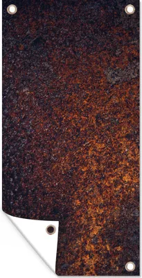 Obrázek produktu pro MuchoWow® Zahradní plakáty - Rez - černá - ocelový plech - 200x100 cm - Zahradní dekorace