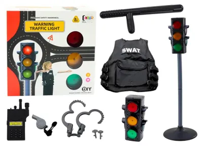 Produktbild von Polizisten-Lernset Verkehrskontrollsignal 10-teilig