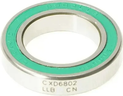 Produktbild von Enduro Bearings Bb Cxd 6802 Llb-bx Xd-15 Ceramic Hybrid Abec-5 Radial Lager Silber 15 x 24 x 5 mm Silber 15 x 24 x 5 mm