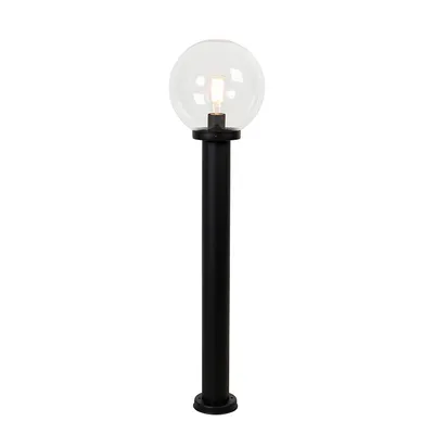 Produktbild von Qazqa Modern außen Laterne für den Garten - Sfera - Schwarz, max. 40W, Geeignet für LED, 100cm, IP44