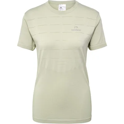 Imagen del producto de Newline NWL Riverside, camiseta de running sin costuras para mujer, manga corta, color beige, referencia 500304-2193, talla XS