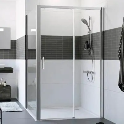 Obrázek produktu pro Sprchové dveře pro boční stěnu Hüppe Classics 2 EasyEntry 120 cm barva rámu stříbrná dekor skla čiré sklo HUPPE C25604.069.322