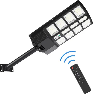 Immagine prodotto di TolleTour 400W Solar LED Street Lights Lampade solari impermeabili con telecomando sensore di movimento Luce di sicurezza per esterno muro giardino portico