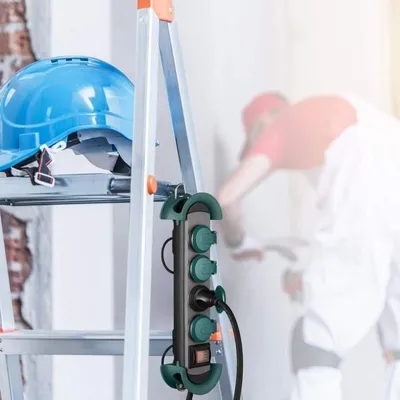 Obrázek produktu pro Vícezásuvková zásuvka, IP44, s kabelem 3 m, vodotěsná a prachotěsná, provedení pro staveniště, HO7RNF 3G1,5