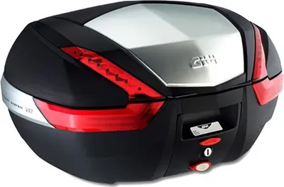 Produktbild von Givi V47 Motorradkoffer Schwarz Schwarz One Size
