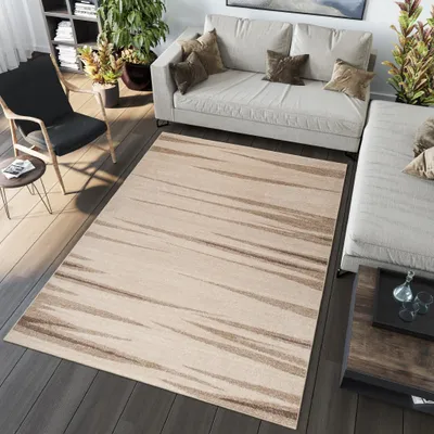Immagine prodotto di Tappeto Soggiorno Camera da letto Pile corto Design moderno screziato Beige Crema Marrone ÖKOTEX 240 x 330 cm