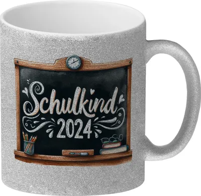 Produktbild von Schulkind 2024 Glitzer-Kaffeebecher