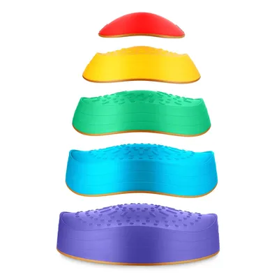 Produktbild von 4FIZJO Sensorik-Steine 5 Stück Balance Set 18-33 cm bunt