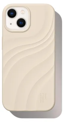 Productafbeelding van iDeal of Sweden Soft Swirl Silicone MagSafe Case voor de Apple iPhone 17e / 16e / 15 / 14 / 13 - Cloud Dancer
