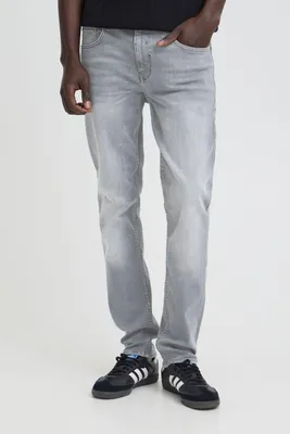 Immagine prodotto di Pantaloni denim da uomo in misto BHJet Pantaloni con tasche a fessura Passanti per la cintura Miscela di cotone elasticizzata Vestibilità slim