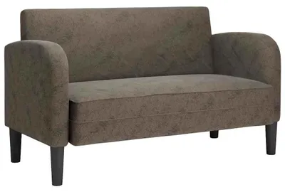 Produktbild von vidaXL Zweisitzer-Sofa Dunkelgrau 110 cm Kunstleder