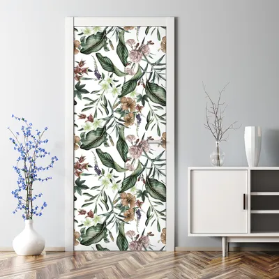 Produktbild von Dekorative Türposter selbstklebend Wandaufkleber Türaufkleber Frühlingsblume Kunst 85 x 200 cm
