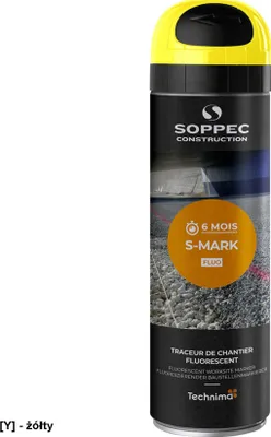 A can of spray paint for construction marking.