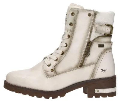 Produktbild von Mustang Veterschoenen Hoog Veterschoenen Hoog - Gebroken wit - Maat 38