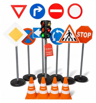 Produktbild von alldoro XXL-Verkehrsset, Mehrfarbig, 10 Stück(e)