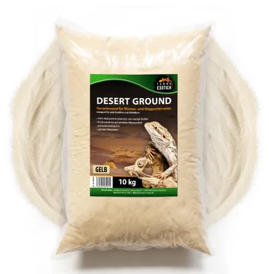 Produktbild von Terrariensand Desert Ground 10 kg gelb – Natürlicher Wüstensand für Terrarien
