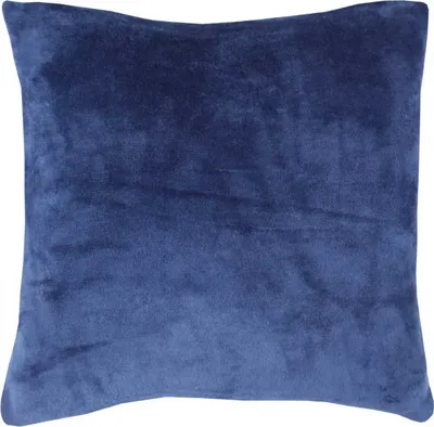 Produktbild von Kissenhülle Kuschel "Celina", in der Größe "50 x 50cm" - Blau - Kissenbezug mit Reißverschluss