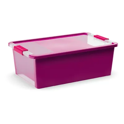 Obrázek produktu pro Úložný Bi box M, plastový26 litrů průhledný/fialový