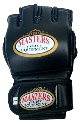 Image de Gants de MMA "Masters", en cuir, pour la défense personnelle, modèle PP16449 (taille XL), couleur noire
