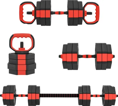 Produktbild von 4-in-1 Hantelset Kurzhantel Set Kurzhanteln Langhanteln verstellbar 25 KG für Krafttraining Zuhause