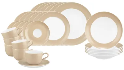 Produktbild von Seltmann Weiden Liberty Pure Colors Kombiservice 30-teilig - Dusty Beige