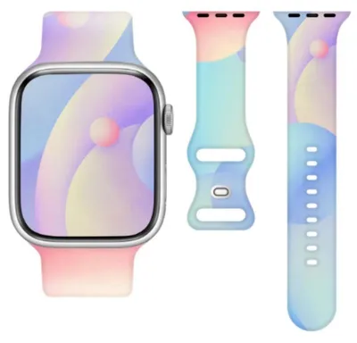 Zdjęcie produktu dla Pasek Silikonowy Apple Watch 42/44/45/ 49Mm (97+118), Colorful / Wielobarwny