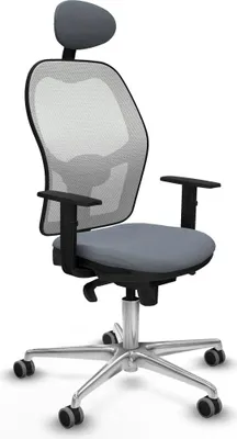 Image de Chaise de bureau avec appui-tête Jorquera Piqueras y Crespo 1D086G1 Gris