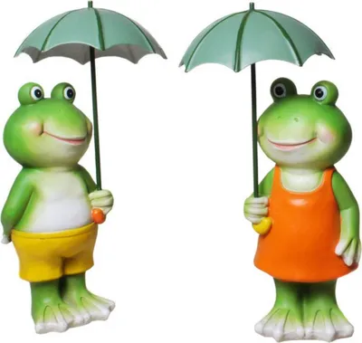 Produktbild von 2er Set Bade-Frosch mit Sonnenschirm, sortiert