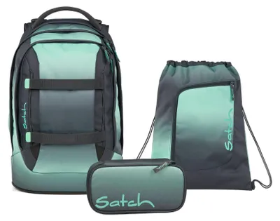 Produktbild von Satch, Schulrucksack-Set PACK Gradient Mint 3-teilig, ab 5. Klasse