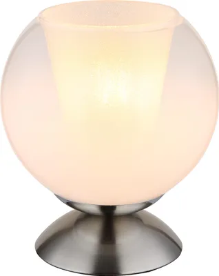 Produktbild von Globo Lighting Tischleuchte Metall Nickel matt, 1x E27