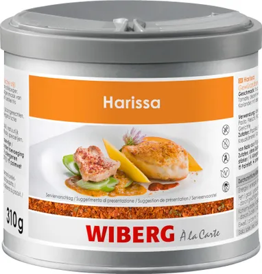 Produktbild von Wiberg Harissa Arabische Gewürzzubereitung authentische Mischung 310g