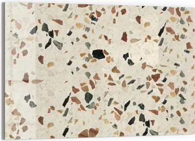 Produktbild von DEQORI Magnettafel Glas 60x40 cm 'Bunter Terrazzo-Stil' beschreibbar Whiteboard Küche