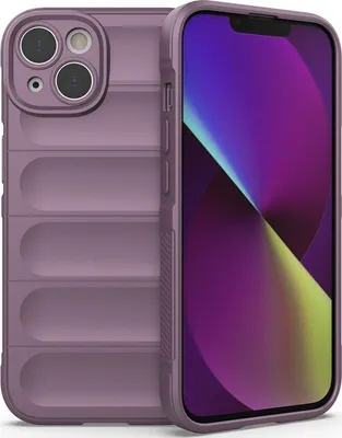Produktbild von Mobigear Bumpy iPhone 14 Hülle Flexibles TPU Backcover - Lila