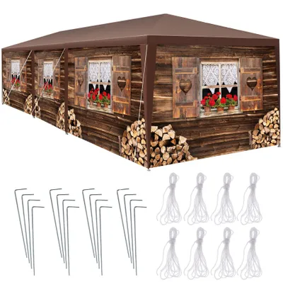 Zdjęcie produktu dla pawilon tectake® Almchalet w 2 rozmiarach, system wtykowy