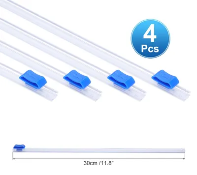 Produktbild von 4 Stš¹ck Kunststoff-Folien-Cutter, 12 Zoll Kunststoff-Folien-Cutter Selbstklebende Installation Ersatz fš¹r Alufolie Wachspapier Pergamentpapier Folien-Spender, Blau