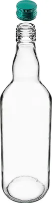 Zdjęcie produktu dla Szklane butelki KADAX do napełniania, 700 ml, 10 sztuk, puste butelki na likier z zakrętką, butelki na sok