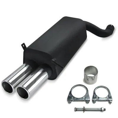 Produktbild von Stahl Sportauspuff Auspuff 2x76 rund Mercedes C-Klasse W 203 W203K