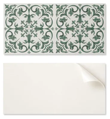 Produktbild von Selbstklebende Vinylwand für Flur, 120 x 60 cm, Pflanzenmuster mit Blumenmotiv
