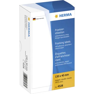 Produktbild von Frankieretiketten doppelt 130x40 mm 500 St.