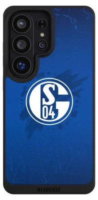 Produktbild von NIVOCASE Handyhülle für Samsung Galaxy S26 Ultra  Hülle NIVOpure Case Schwarz FC Schalke 04 Offizielles Lizenzprodukt