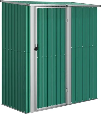 Image de vidaXL Abri de jardin vert 180,5x97x209,5 cm Acier galvanisé