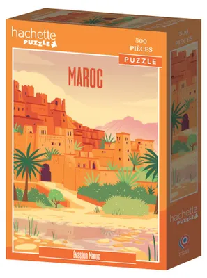 Produktbild von Hachette Puzzle Évasion Maroc - 500 Teile buntes Puzzle