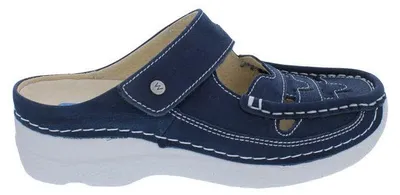 Produktbild von Wolky Clog Roll Talaria 0623411-820, Nubukleder, Blau-Denim, Fußbett zum Wechseln 41
